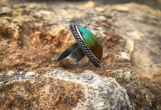 Rising Phoenix turquoise Ring